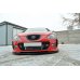 Накладка сплиттер на передний бампер на Seat Leon II MS Design